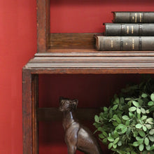 Load image into Gallery viewer, x SOLD Antique English Open Bookcase, Antique Art Nouveau Bookcase, Four Tier Book Self B10990