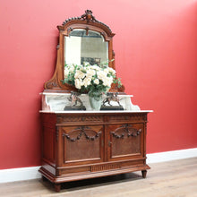 Load image into Gallery viewer, x SOLD Antique French Dressing Table, French Walnut Hall Cabinet, Entry Foyer Cupboard B10842