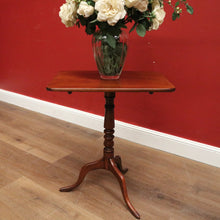 Load image into Gallery viewer, x SOLD Antique English Mahogany Writing or Reading Table, Tilt Top Wine Or Lamp Table B11247