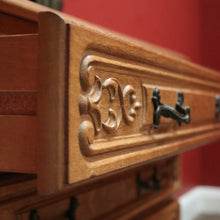 Load image into Gallery viewer, x SOLD Vintage French Chest of Drawers French Oak Three Drawer Chest Hall Entry Cabinet B10955