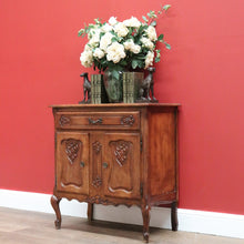 Load image into Gallery viewer, x SOLD Vintage Antique French Hall Cabinet Sideboard, Entry Foyer Cupboard with Drawer B10632