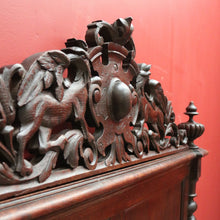 Load image into Gallery viewer, x SOLD Antique French Queen Bed, Carved Oak French Bed, incl. Head, Foot, Rails, Slats B11164