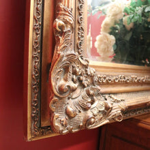 Load image into Gallery viewer, x SOLD Vintage French Gilt Framed Mirror, Heavily Ornate Gilt Timber and Plaster Mirror B11113