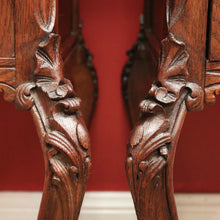 Load image into Gallery viewer, x SOLD Pair of Antique French Oak and Marble Top, Bedside Cabinet Bedsides Lamp Tables B11214