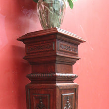 Load image into Gallery viewer, x SOLD Antique French Oak Pedestal, Jardinière Stand, Plant Stand, Planter Pedestal B11201