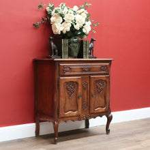 Load image into Gallery viewer, x SOLD Vintage Antique French Hall Cabinet Sideboard, Entry Foyer Cupboard with Drawer B10632