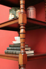 Load image into Gallery viewer, x SOLD Antique English Walnut Music Canterbury Open Bookcase Combination Display Stand. B9449