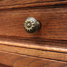 Load image into Gallery viewer, x SOLD Pair of Antique French Bedside Tables, Oak and Marble Top Lamp or Side Tables B11139