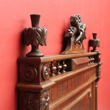 Load image into Gallery viewer, x SOLD Antique French Walnut Single Bed Head Single Bed Headboard with Thistle Finials B10457