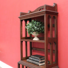 Load image into Gallery viewer, x SOLD Antique English Open Bookcase, Antique Art Nouveau Bookcase, Four Tier Book Self B10990