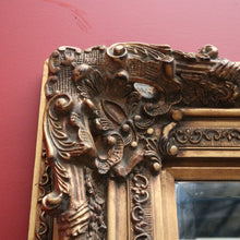 Load image into Gallery viewer, x SOLD Vintage French Gilt Framed Mirror, Heavily Ornate Gilt Timber and Plaster Mirror B11113