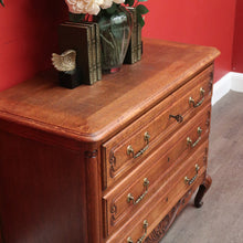 Load image into Gallery viewer, x SOLD Antique French Chest of Drawers, Oak French Hall Cabinet Chest of 3 Drawers B10205