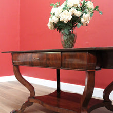 Load image into Gallery viewer, x SOLD Antique English Centre Table, Large Lamp or Side Table, Cushion Drawer Desk B10740