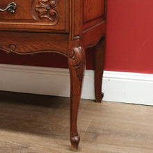 Load image into Gallery viewer, x SOLD Vintage French Oak Drop Front Writing Bureau Desk with Chest of 2 Drawers Below B10638