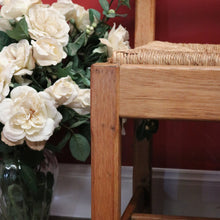 Load image into Gallery viewer, x SOLD Set of 6 French Chairs, 6 Antique Oak and Rush Seat Dining Chairs Kitchen Chairs B10936