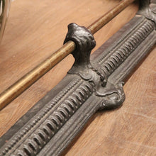 Load image into Gallery viewer, x SOLD Vintage Cast Iron and Brass Fire Fender, or Fire Place Curb. B11279