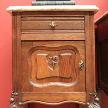 Load image into Gallery viewer, x SOLD Pair of French Antique Bedside Tables, Bedside Cabinets, Lamp Tables Side Tables B10565
