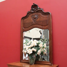 Load image into Gallery viewer, Antique French Oak, Wall Mirror, Over Mantle Mirror, Oak Dressing, Hall Mirror B10760
