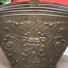 Load image into Gallery viewer, x SOLD Antique Belgian Umbrella Holder Stand, Pressed Brass Plant Holder Jardinière Pot. B10426
