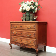 Load image into Gallery viewer, x SOLD Antique French Chest of Drawers, Oak French Hall Cabinet Chest of 3 Drawers B10205