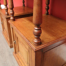 Load image into Gallery viewer, x SOLD Pair of Bedside Tables, Antique French Oak Bedside Cabinets, Hall Lamp Tables B10256