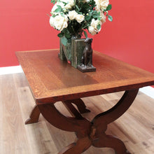 Load image into Gallery viewer, x SOLD Antique French Oak Table, Foyer Entry Table, Desk. Cross Pedestal Dining Table B10561