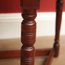 Load image into Gallery viewer, x SOLD Antique English Walnut Lamp Table, Side, Wine Table or Bedside Table Carved Top B11106