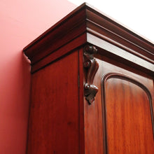Load image into Gallery viewer, x SOLD Antique Australian Cedar Gentleman's Press, 2 Door Wardrobe Blanket Box Base B10741