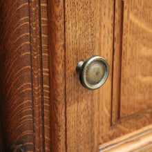 Load image into Gallery viewer, x SOLD Pair of Vintage French Lamp Tables or Bedside Tables Drawer and Cupboard Storage B10664