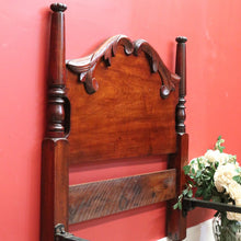 Load image into Gallery viewer, x SOLD Antique Australian Cedar Single Carved Bed, Head, Foot and rails B10732