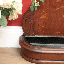 Load image into Gallery viewer, x SOLD Antique French Umbrella Holder, French Oak 5 Hole Umbrella, Cane Walking Stick B10577