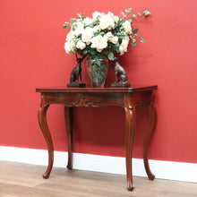Load image into Gallery viewer, x SOLD Antique French Mahogany Hall Table Games Table Fold over Card Table, Carved Legs B10730