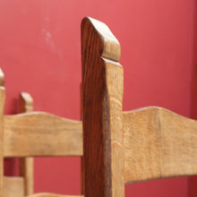 Load image into Gallery viewer, x SOLD Set of 6 French Chairs, 6 Antique Oak and Rush Seat Dining Chairs Kitchen Chairs B10936