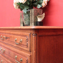 Load image into Gallery viewer, x SOLD Antique French Chest of Drawers, Oak French Hall Cabinet Chest of 3 Drawers B10205