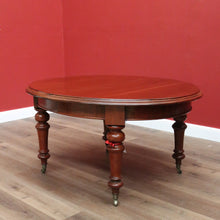 Load image into Gallery viewer, x SOLD Antique English D-End Dining Table, Antique Mahogany 3 Leaf Kitchen Dining Table B10823
