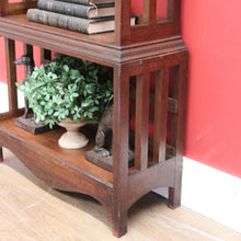Load image into Gallery viewer, x SOLD Antique English Open Bookcase, Antique Art Nouveau Bookcase, Four Tier Book Self B10990