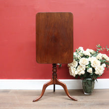 Load image into Gallery viewer, x SOLD Antique English Mahogany Writing or Reading Table, Tilt Top Wine Or Lamp Table B11247