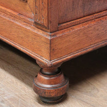 Load image into Gallery viewer, x SOLLD Antique Sideboard, French Oak and Lead Light Two Height Sideboard Hall Cabinet B10863