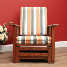 Load image into Gallery viewer, x SOLD Pair of Vintage Oak Recliner Outdoor Indoor Armchairs B10708