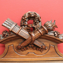 Load image into Gallery viewer, x SOLD Antique French Walnut Single Bed Head Single Bed Headboard with Thistle Finials B10457
