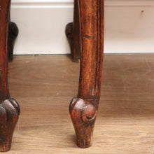 Load image into Gallery viewer, x SOLD Antique French Oak Bedside Cabinets, 2 French Oak and Marble Lamp Tables B10564