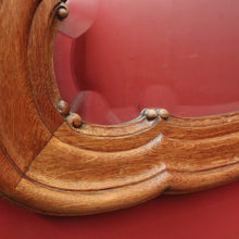 Load image into Gallery viewer, Antique French Mirror Oak Bevelled Edge Mirror, Wall Mirror, Vanity, Hall Mirror B10878