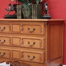 Load image into Gallery viewer, x SOLD Vintage Chest of Drawers, French Oak 3 Drawer Chest, Bedside, Hall Cupboard B10515