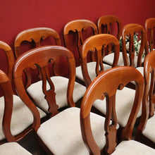 Load image into Gallery viewer, x SOLD Set of 12 Antique Dining Chairs, Antique English Mahogany Kitchen Chairs B11144