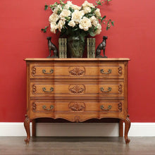 Load image into Gallery viewer, Vintage French Chest of Drawers. French 3 Drawer Hall Cabinet Lamp Cupboard B10472