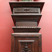 Load image into Gallery viewer, x SOLD Antique French Oak Pedestal, Jardinière Stand, Plant Stand, Planter Pedestal B11201