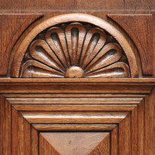 Load image into Gallery viewer, x SOLLD Antique Sideboard, French Oak and Lead Light Two Height Sideboard Hall Cabinet B10863