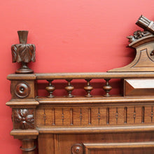 Load image into Gallery viewer, x SOLD Antique French Walnut Single Bed Head Single Bed Headboard with Thistle Finials B10457