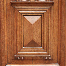 Load image into Gallery viewer, x SOLLD Antique Sideboard, French Oak and Lead Light Two Height Sideboard Hall Cabinet B10863