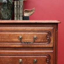 Load image into Gallery viewer, x SOLD Antique French Chest of Drawers, Oak French Hall Cabinet Chest of 3 Drawers B10205
